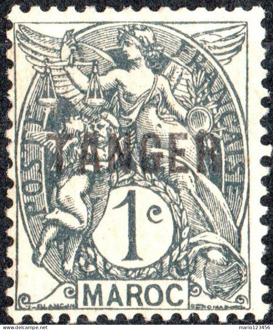 TANGERI, MAROCCO FRANCESE, FRENCH MOROCCO, TIPO BLANC, 1918, NUOVI (MLH*) Scott:FR-MA 72, Yt:MA 80 - Unused Stamps