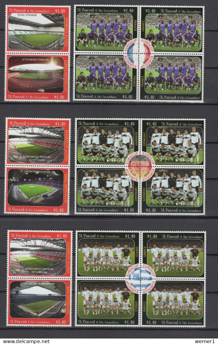 St. Vincent 2008 Football Soccer European Championship Set Of 96 MNH - Fußball-Europameisterschaft (UEFA)