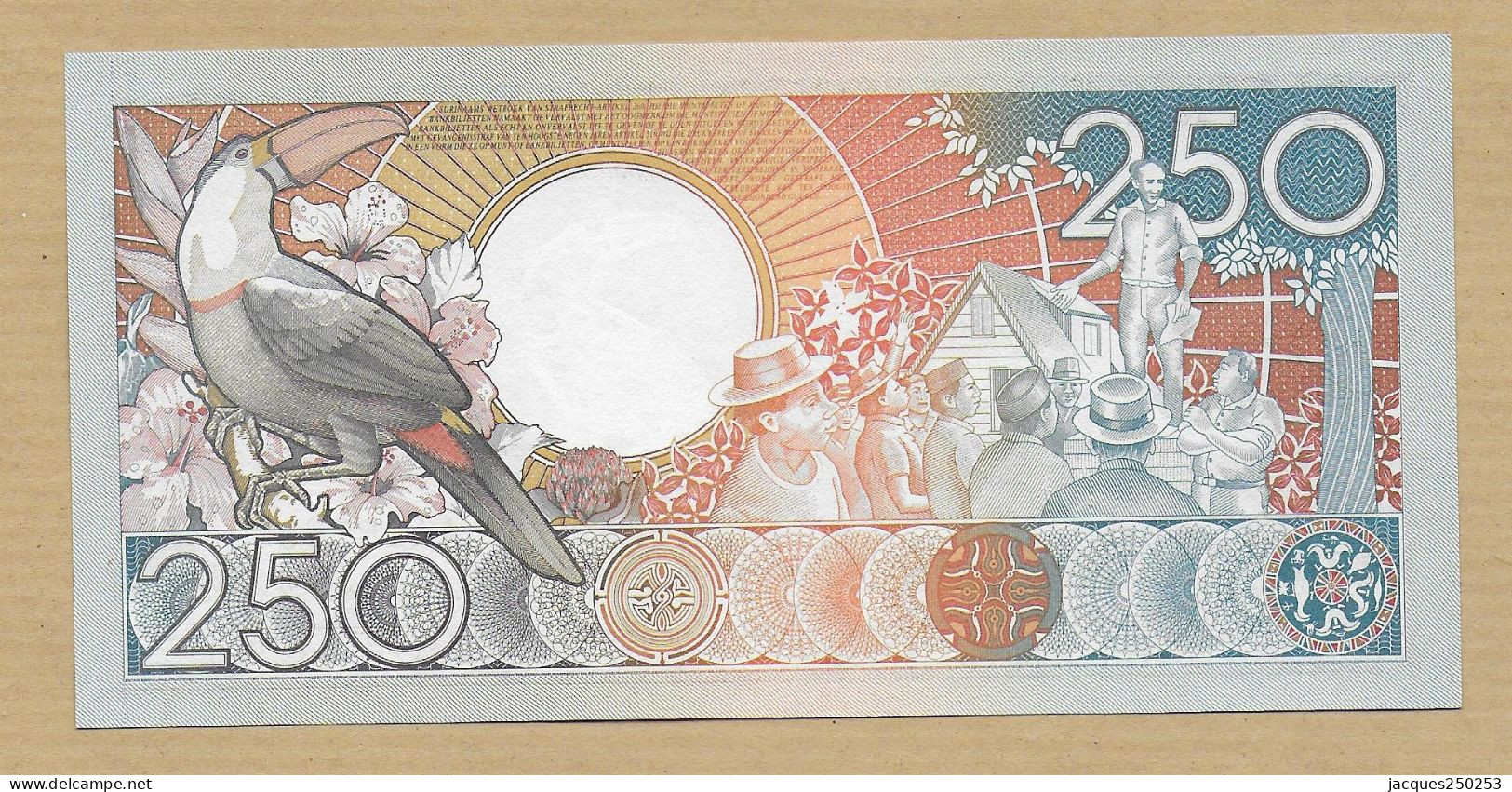 250 GULDEN 9 JANVIER 1988 NEUF - Surinam