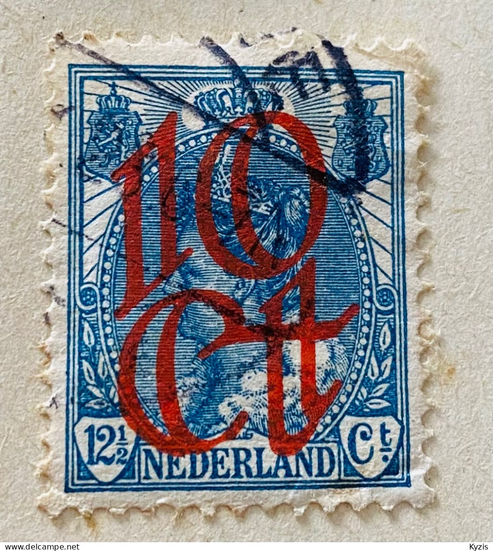PAYS-BAS, Émission De Liquidation  1923, 10#12½ -  Michel 120 - DÉFAUT - Used Stamps