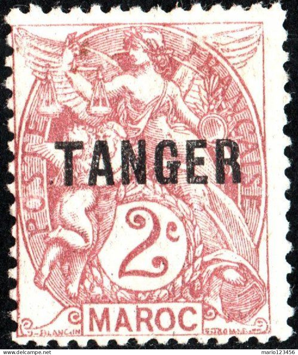 TANGERI, MAROCCO FRANCESE, FRENCH MOROCCO, TIPO BLANC, 1918, NUOVI (MLH*) Scott:FR-MA 73, Yt:MA 81 - Nuovi