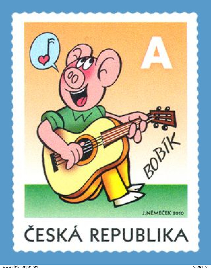 681 Czech Republic Bobik Of Ctyrlistek Four-Leaf Clover Cartoon 2011 Pig - Fumetti