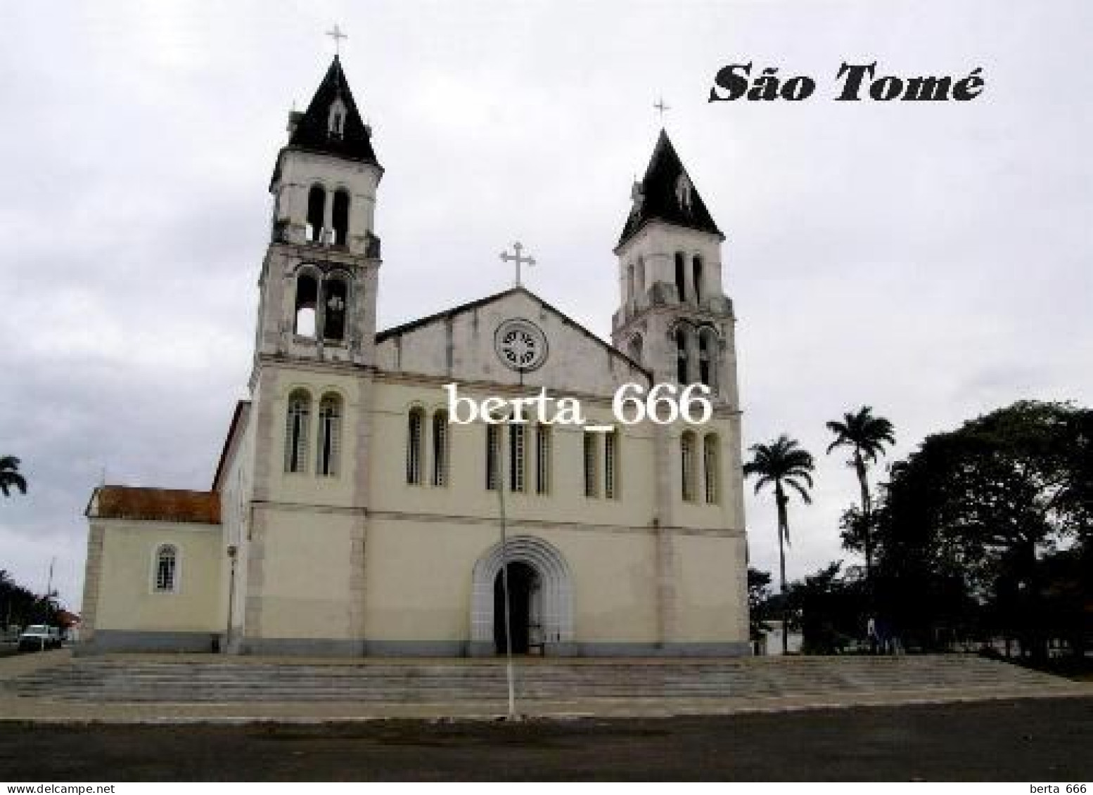 Sao Tome And Principe Sao Tome City Cathedral New Postcard - Sao Tome Et Principe