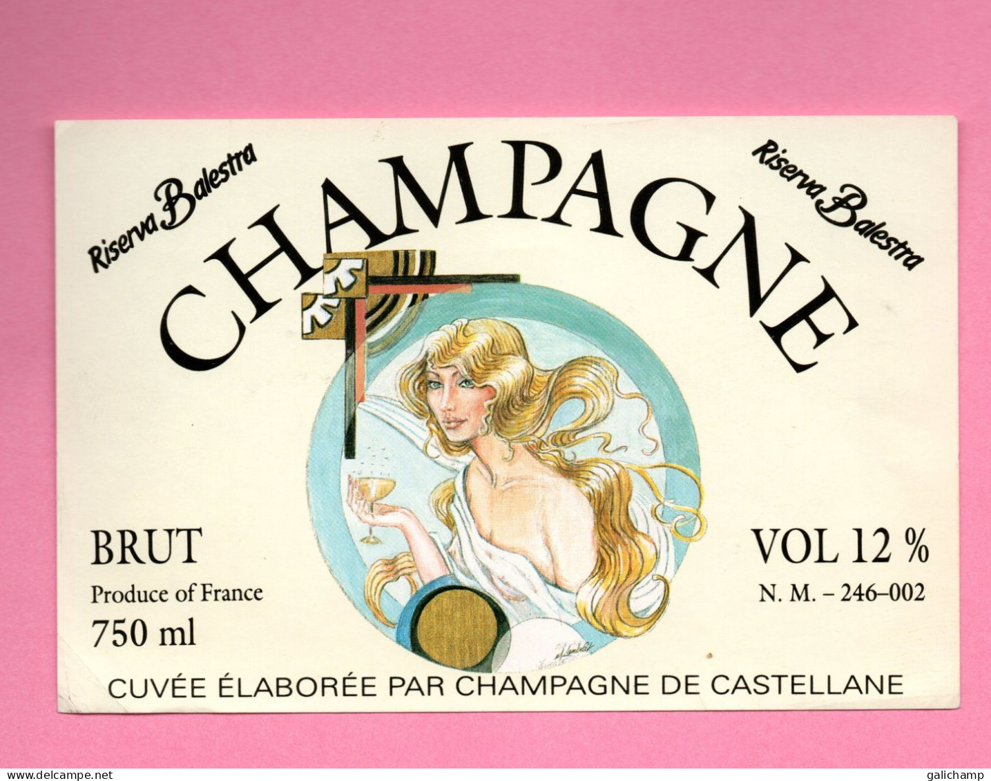 Etiquette De Champagne    DE CASTELLANE    Cuvée Balesta - Champagne
