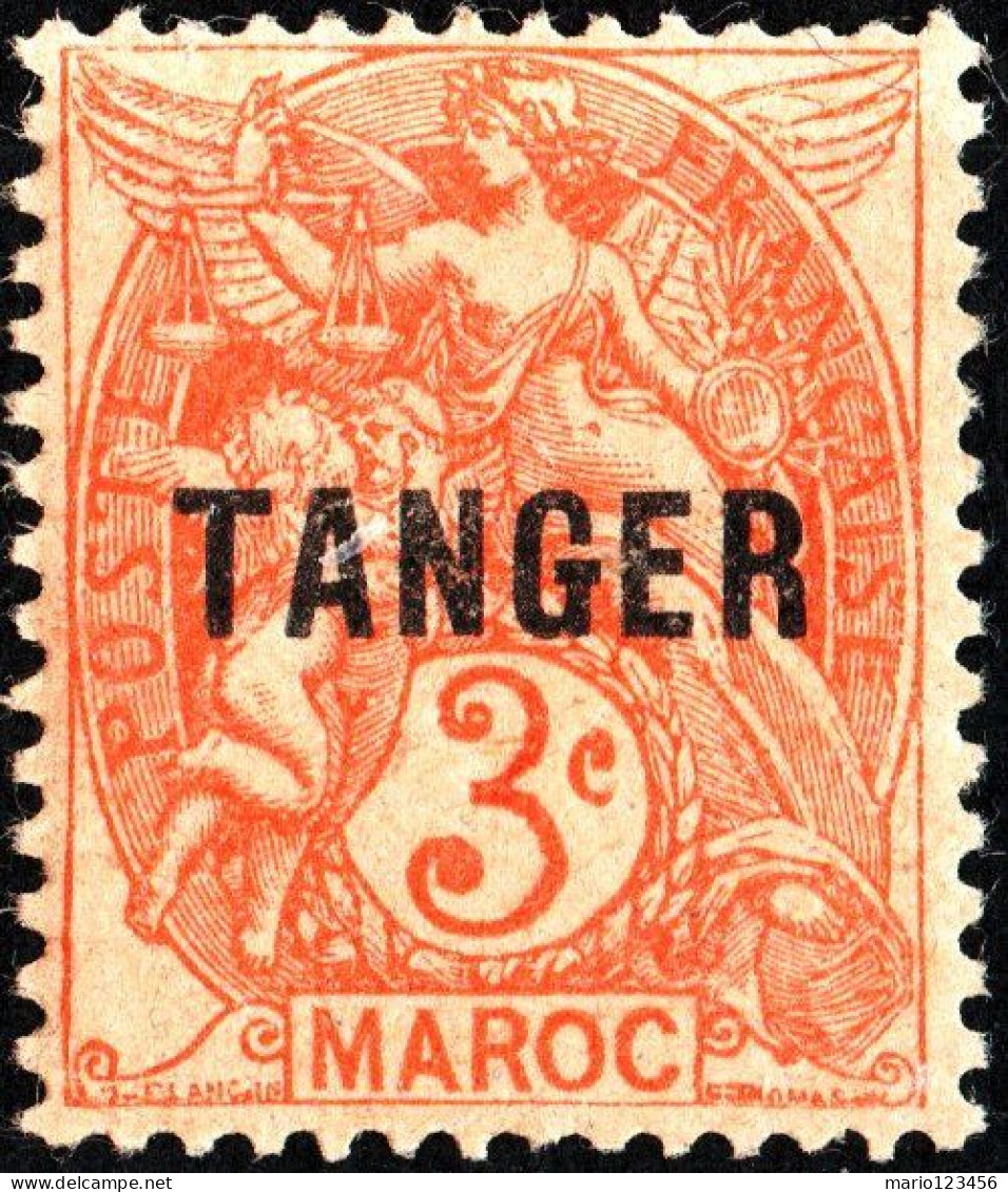 TANGERI, MAROCCO FRANCESE, FRENCH MOROCCO, TIPO BLANC, 1918, NUOVI (MLH*) Scott:FR-MA 74, Yt:MA 82 - Ongebruikt