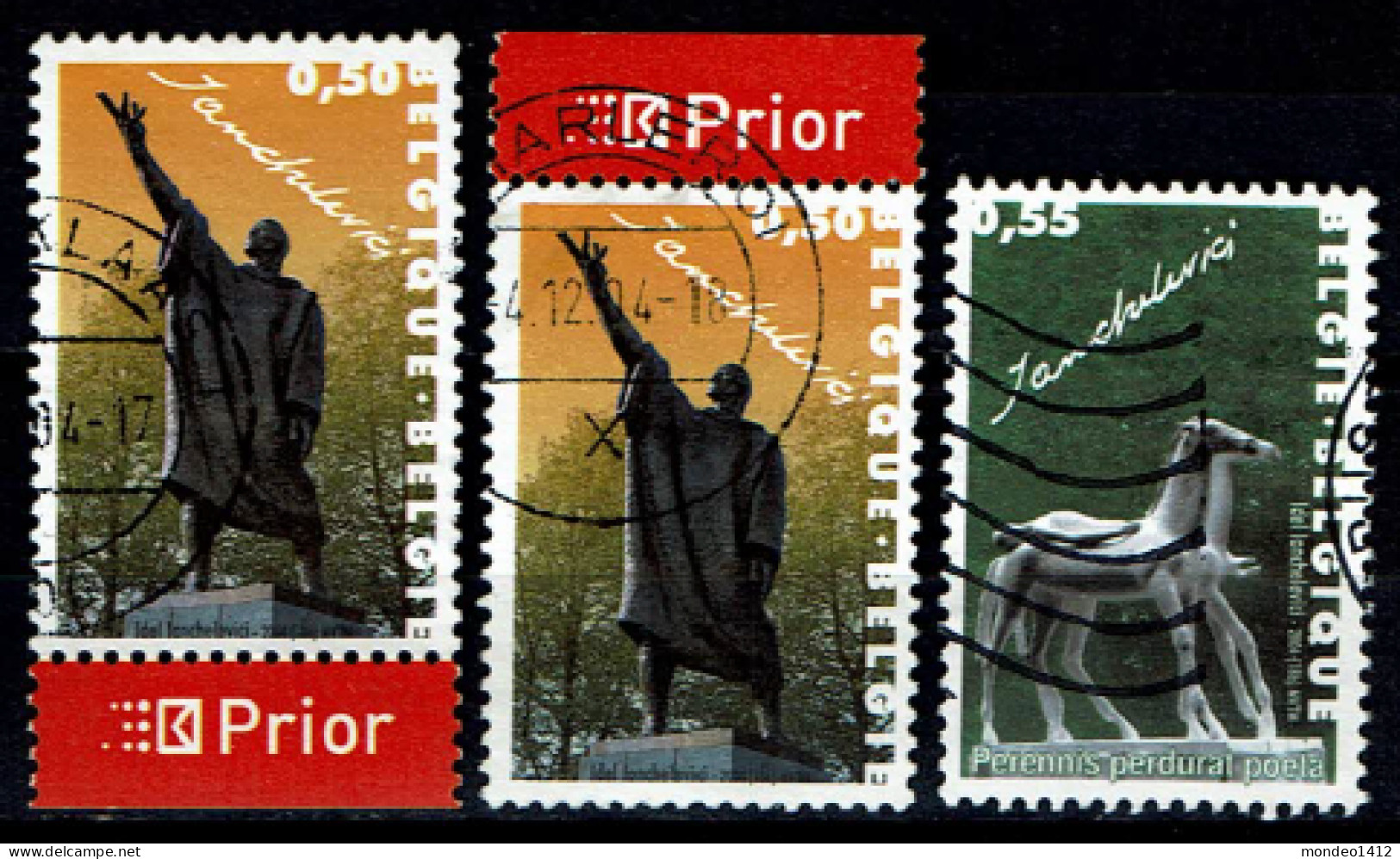 België OBP 3308/3309 - Sculptures - Joint Issue With Romania  Complete - Usati