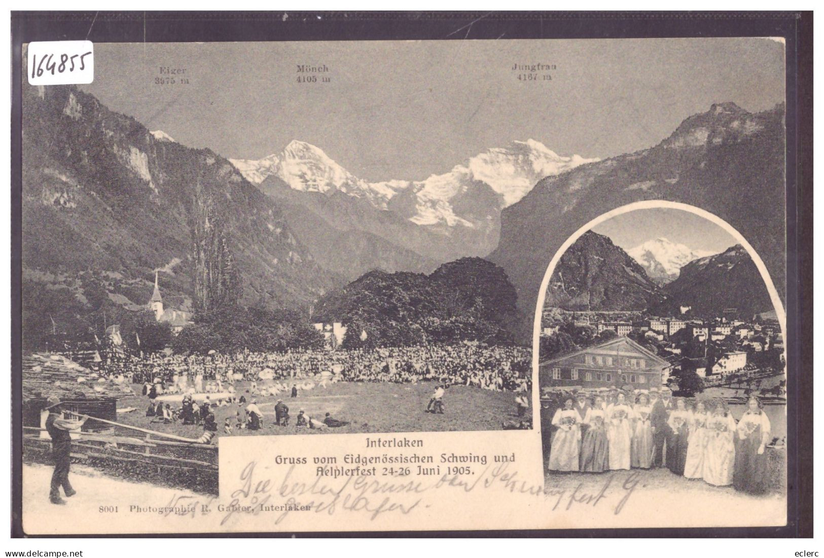 INTERLAKEN - EIDG. SCHWING UND AELPERFEST 1905 - TB - Interlaken