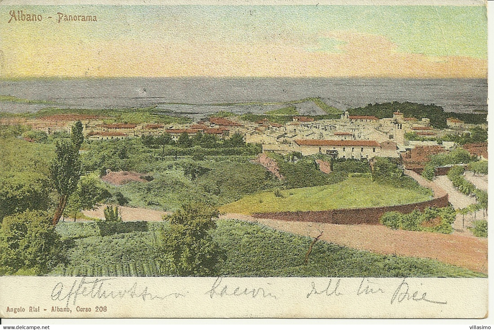 ROMA - ALBANO, PANORAMA - F.P. - VG. 1903 - Tarjetas Panorámicas