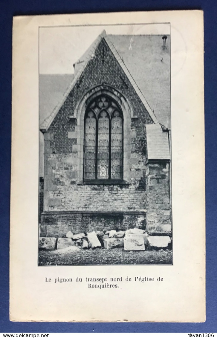 Ronquieres    Le Pignon Dû Transept Nord De L’église 1924 - Braine-le-Comte