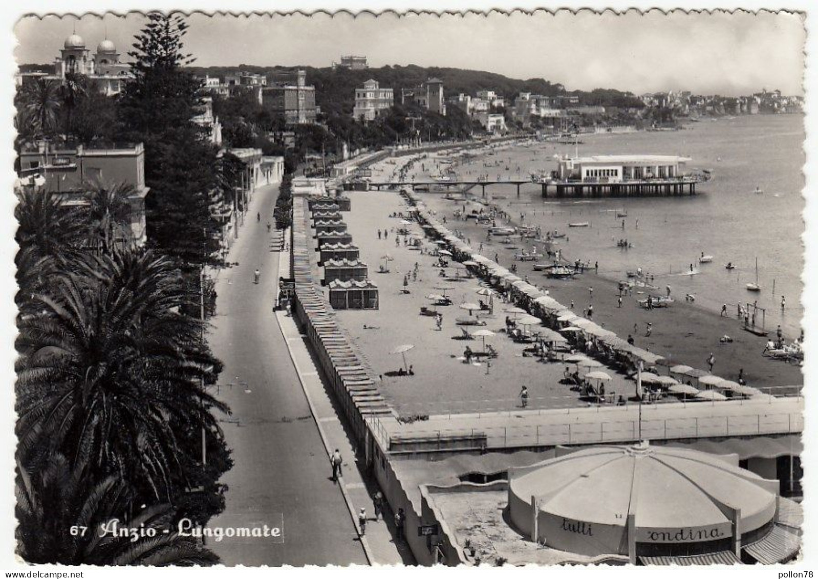 ANZIO - LUNGOMARE - ROMA - 1954 - Altri & Non Classificati