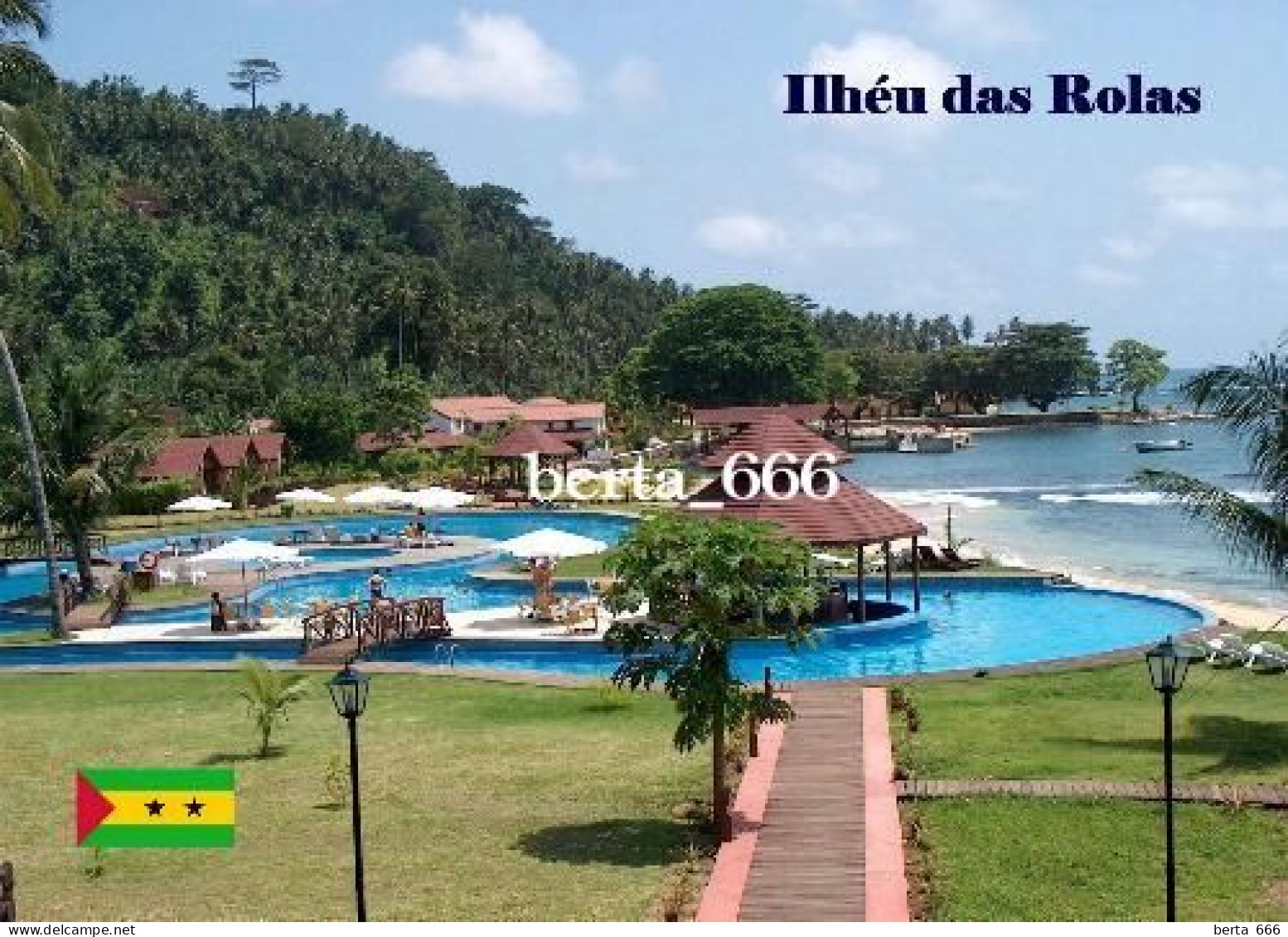 Sao Tome And Principe Islands Rolas Islet New Postcard - Sao Tome En Principe