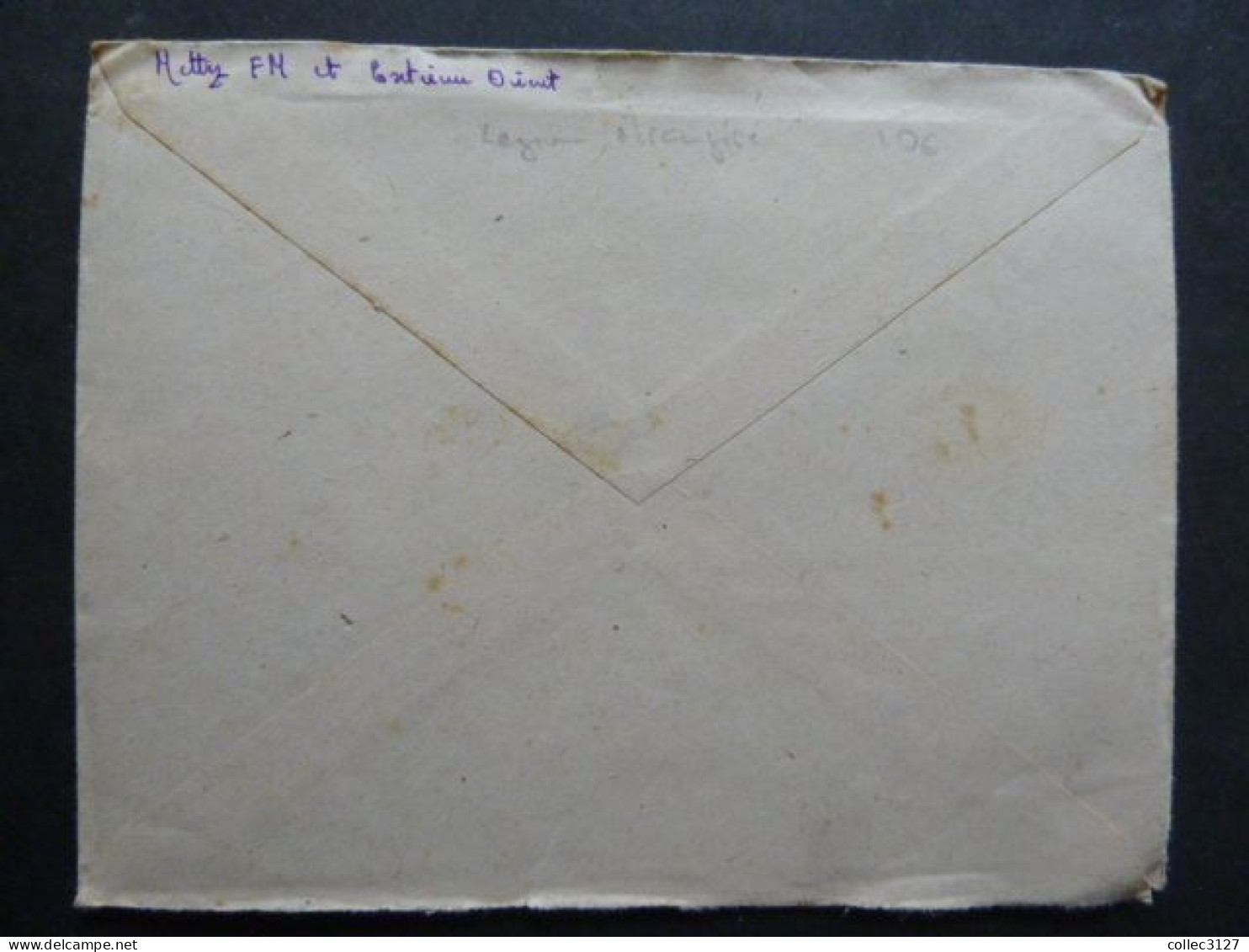 CX3 - Légion Etrangère - Lettre Envoyée Du Paquebot Pasteur - Cachet Transport De Troupes 27/12/1946 -Etranger-Cavalerie - Documenti