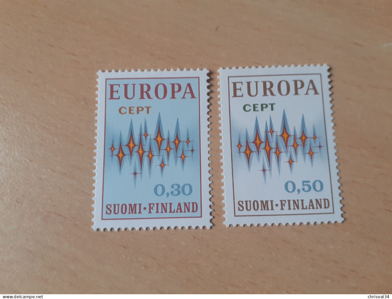 TIMBRES   FINLANDE   ANNEE   1972   N  665  /  666   COTE  10,00  EUROS   NEUFS  LUXE** - Ongebruikt