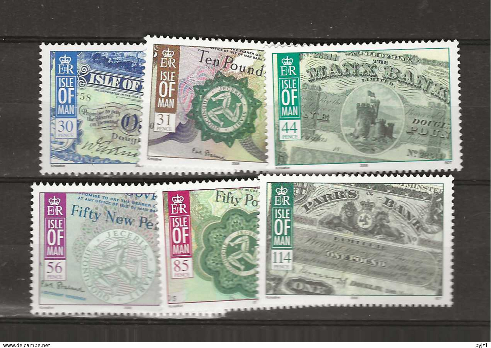 2008 MNH Isle Of Man Mi 1427-32 Postfris** - Isla De Man