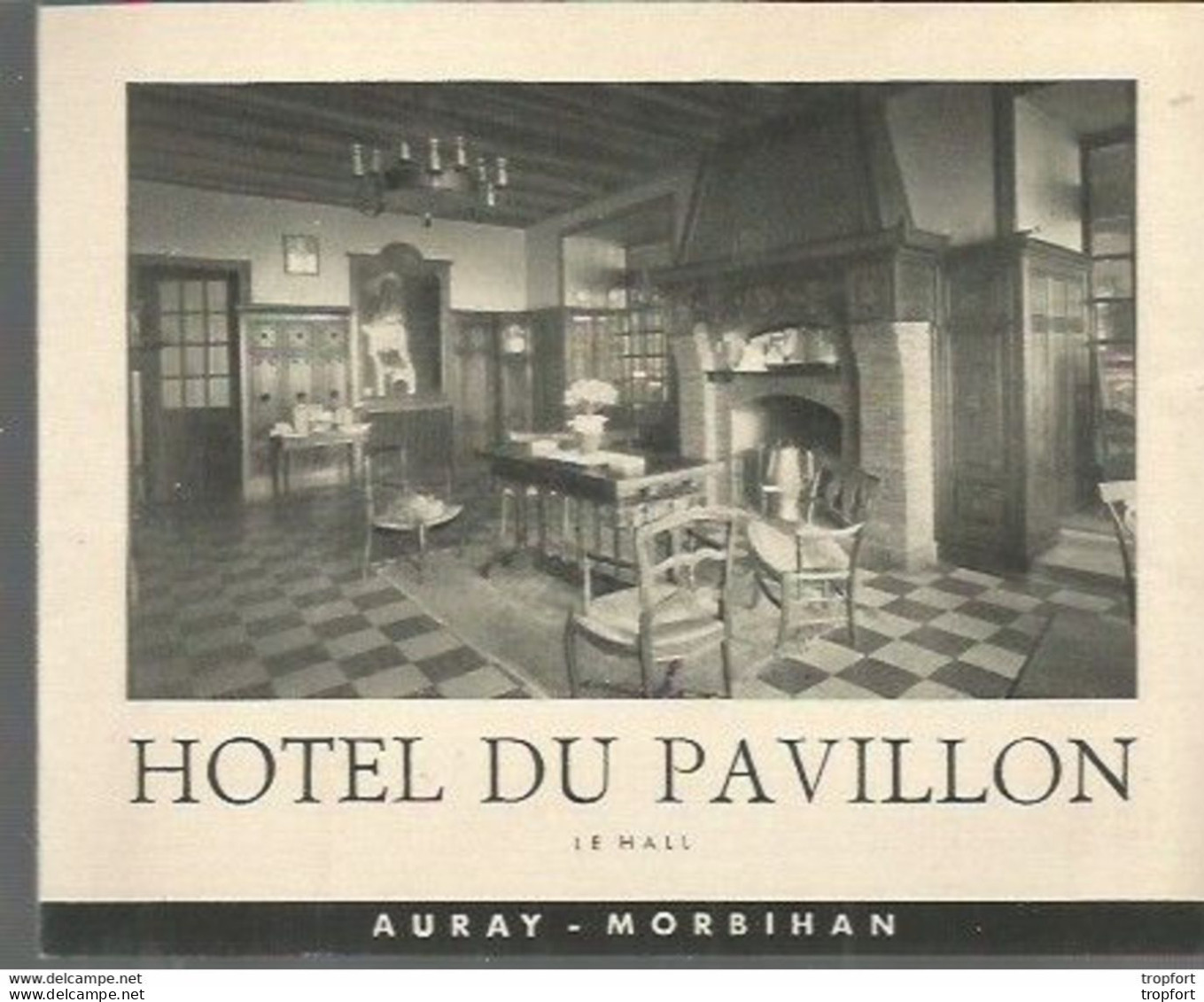 E3 / Tourist Brochure / Livret Publicitaire HOTEL DU PAVILLON AURAY Morbihan - Reiseprospekte