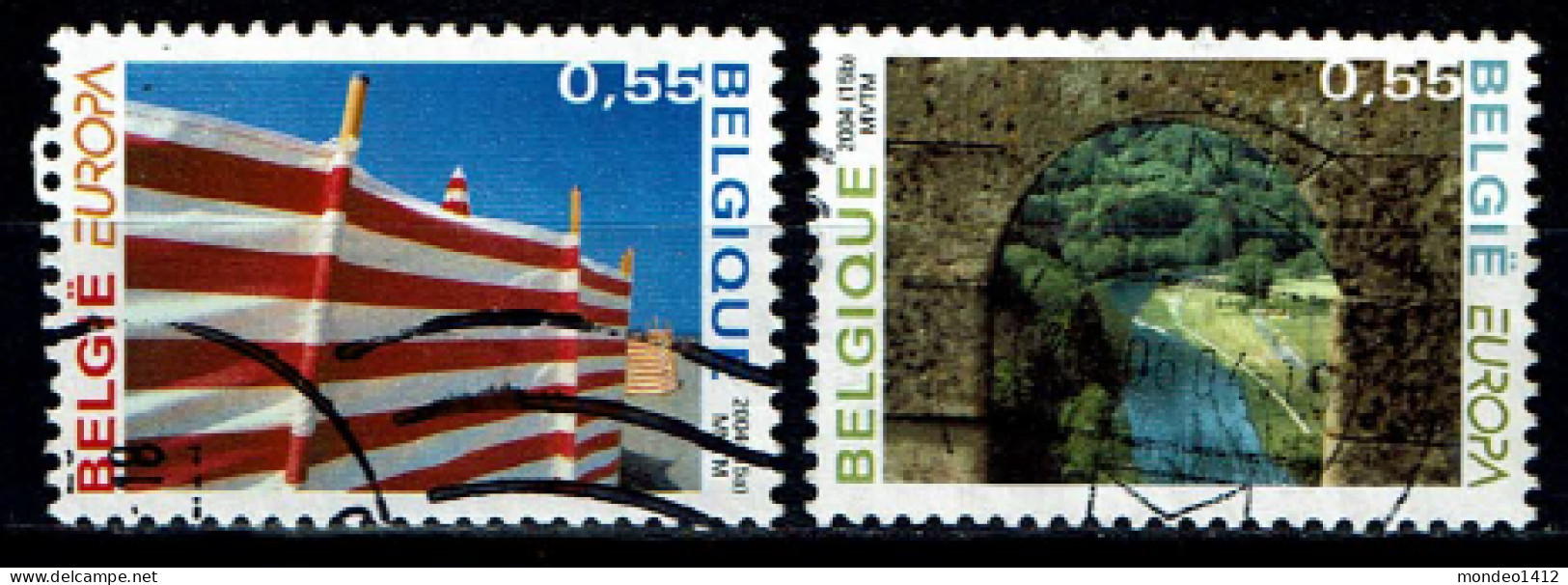 België OBP 3291/3292 - EUROPA Stamps - Holidays - Oblitérés