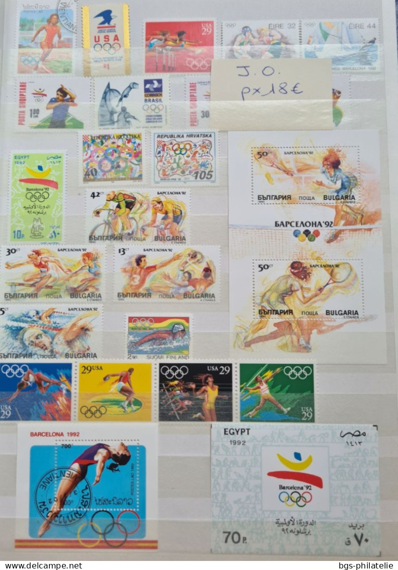 Collection De Timbres Sur Le Thème Des Jeux Olympiques. - Colecciones (sin álbumes)