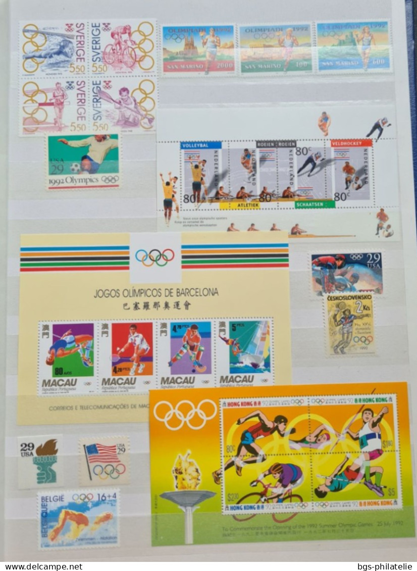 Collection De Timbres Sur Le Thème Des Jeux Olympiques. - Colecciones (sin álbumes)