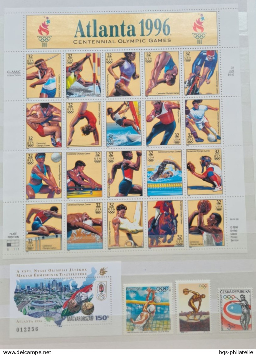 Collection De Timbres Sur Le Thème Des Jeux Olympiques. - Collections (without Album)