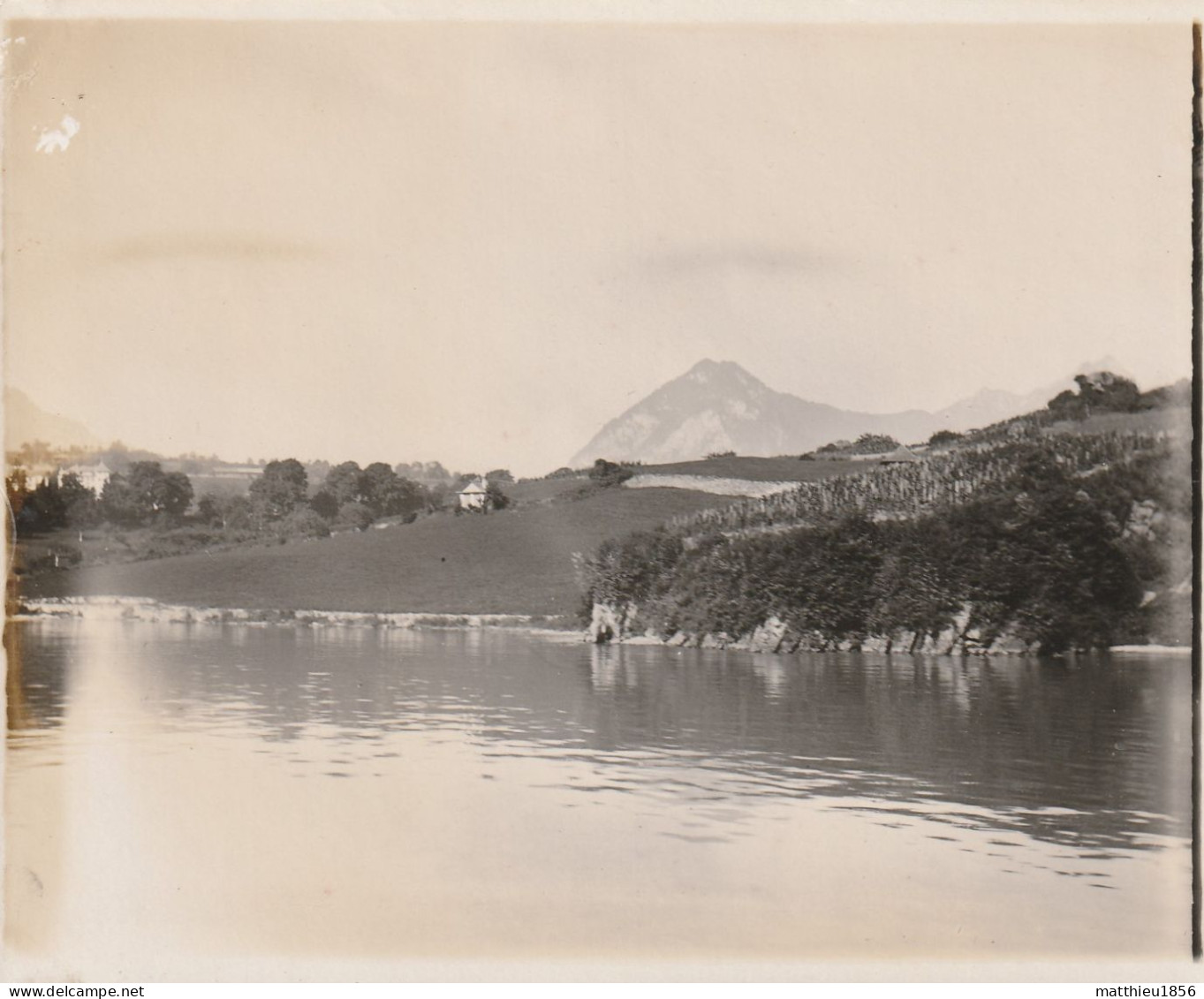 Photo 1901 THUN (Thoune) - Sur Le Lac, Une Vue (A255) - Thoune / Thun