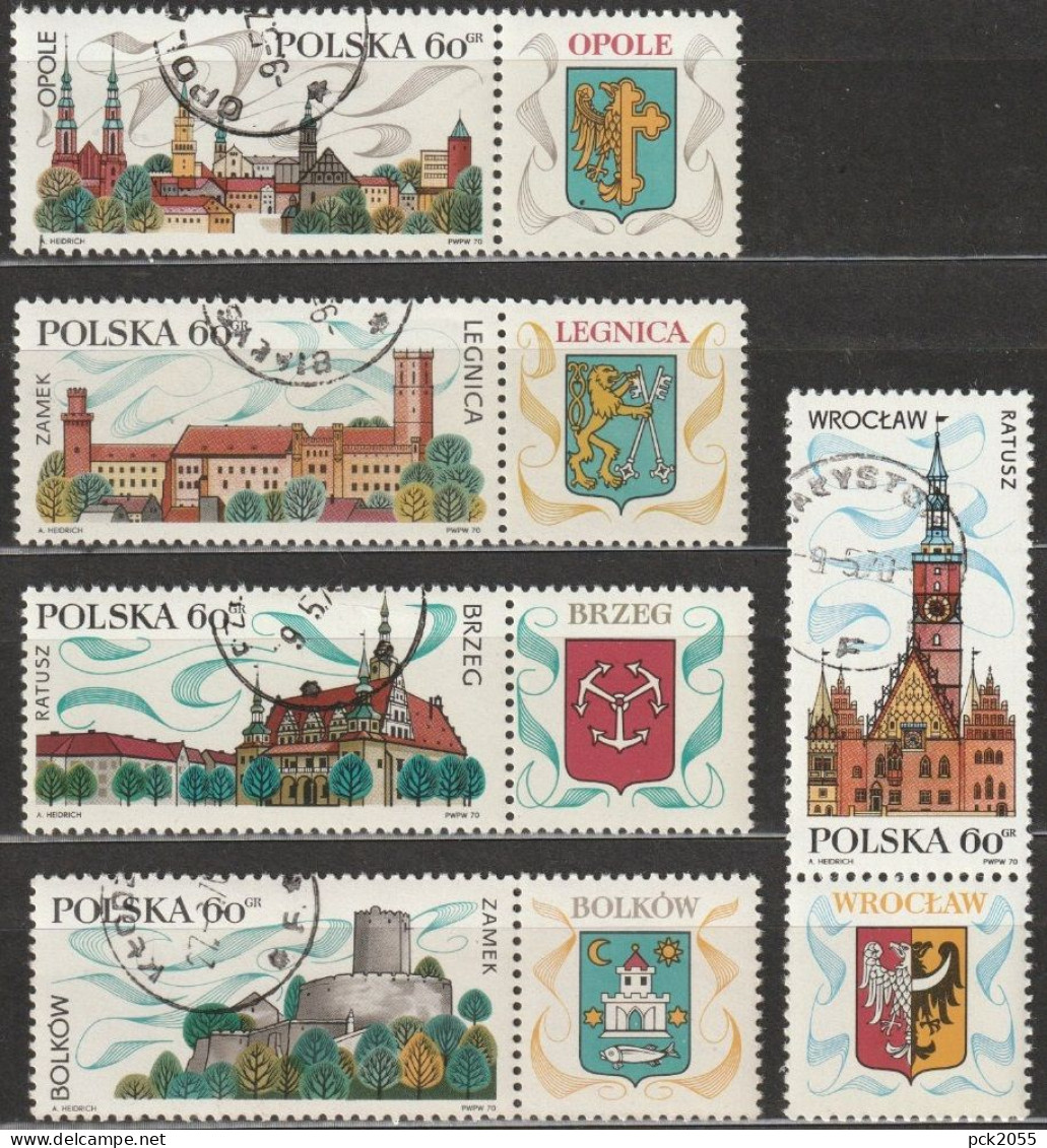 Polen 1970 Mi.-Nr.2001-2005 O Gestempelt Fremdenverkehr ( EK38/4 )günstiger Versand - Oblitérés