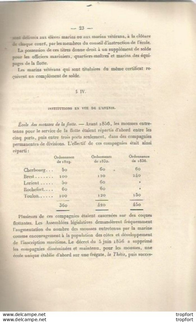 M10 / Livret NOTICE 1878 Marine Corps Des Equipages De La Flotte Recrutement Et Formation Spécialités - Guerre 1939-45