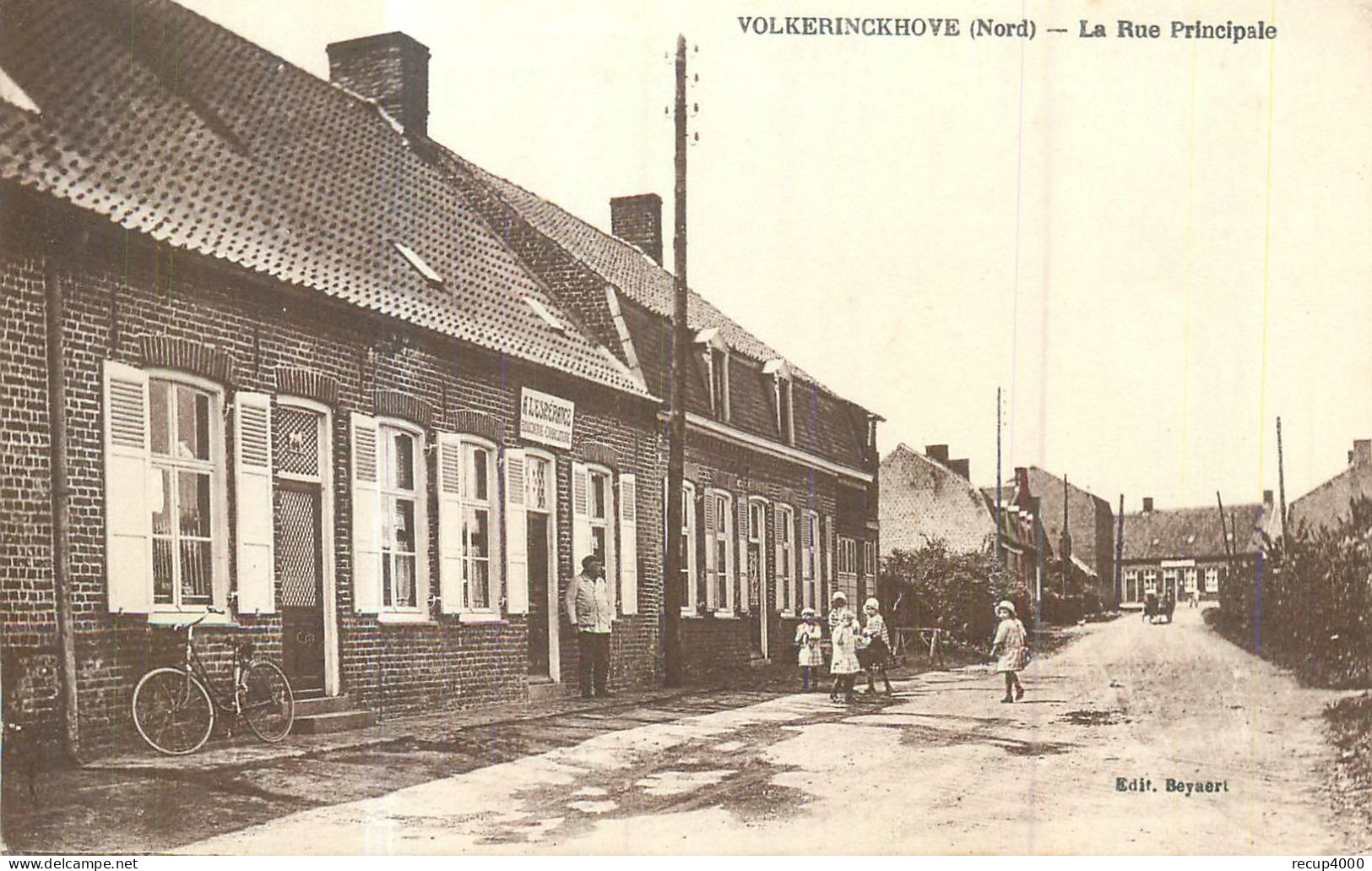 59 VOLKERNCKHOVE  La Rue Principale   2 Scans - Andere & Zonder Classificatie