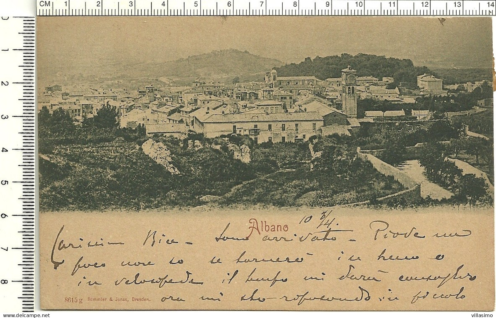 ROMA - ALBANO, PANORAMA - F.P. - VG. 1900 - Mehransichten, Panoramakarten