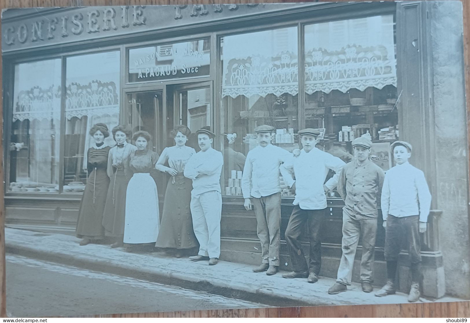 THIERS CONFISERIE PATISSERIE ANTONIN PACAUD MAGASIN DEVANTURE CARTE PHOTO - Thiers