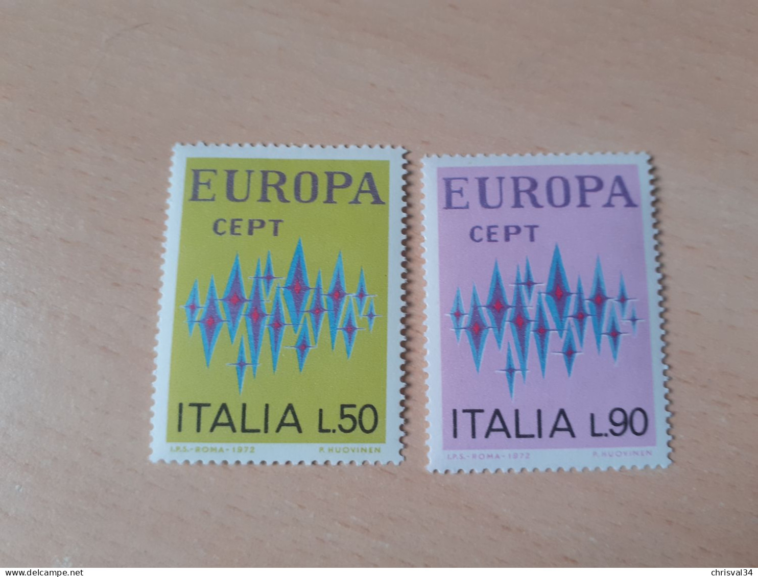 TIMBRES   ITALIE   ANNEE   1972   N  1099  /  1100   COTE  1,00  EUROS   NEUFS  LUXE** - 1971-80: Neufs