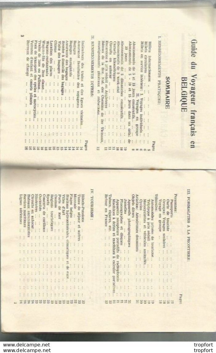 XB Cpa // Old Tourist Paper // Livret Touristique Ancien // GUIDE Du Voyageur 1935 LUXEMBOURG BELGIQUE Bruxelles - Reiseprospekte