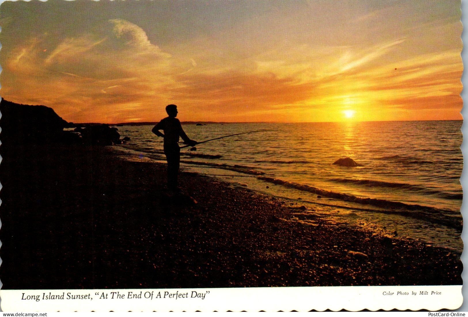 49886 - USA - Long Island , New York , Sunset , Fishing - Nicht Gelaufen  - Long Island