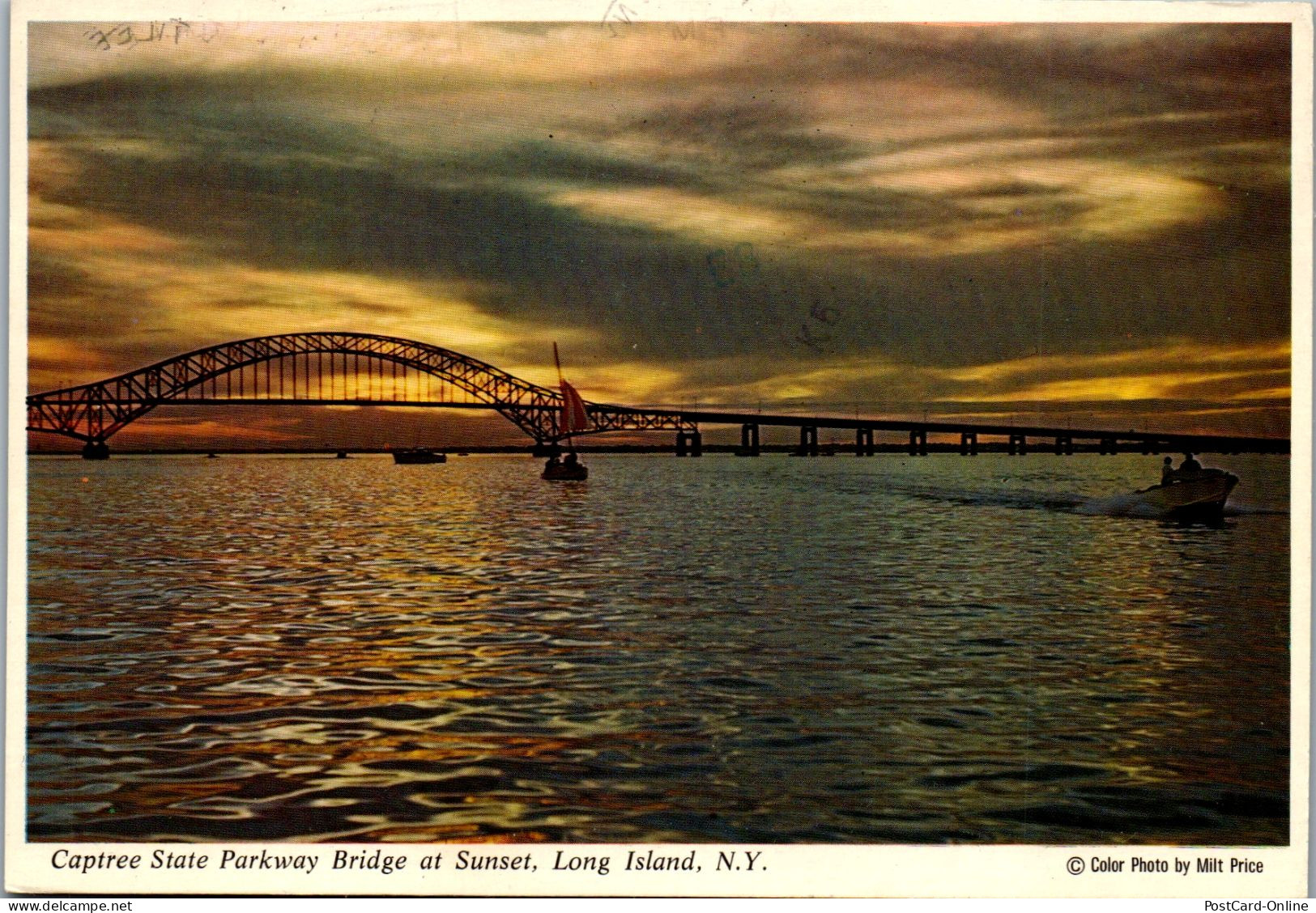 49878 - USA - Long Island , New York , Captree State Parkway Bridge At Sunset - Gelaufen  - Long Island