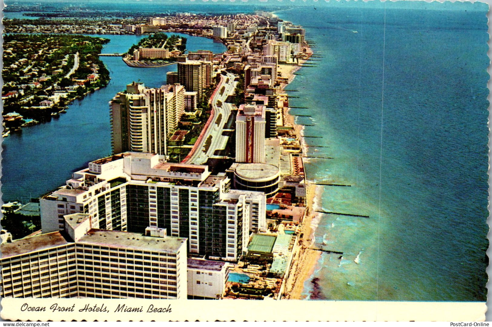 49861 - USA - Miami , Florida , Ocean Front Hotels , Miami Beach - Gelaufen 1982 - Miami
