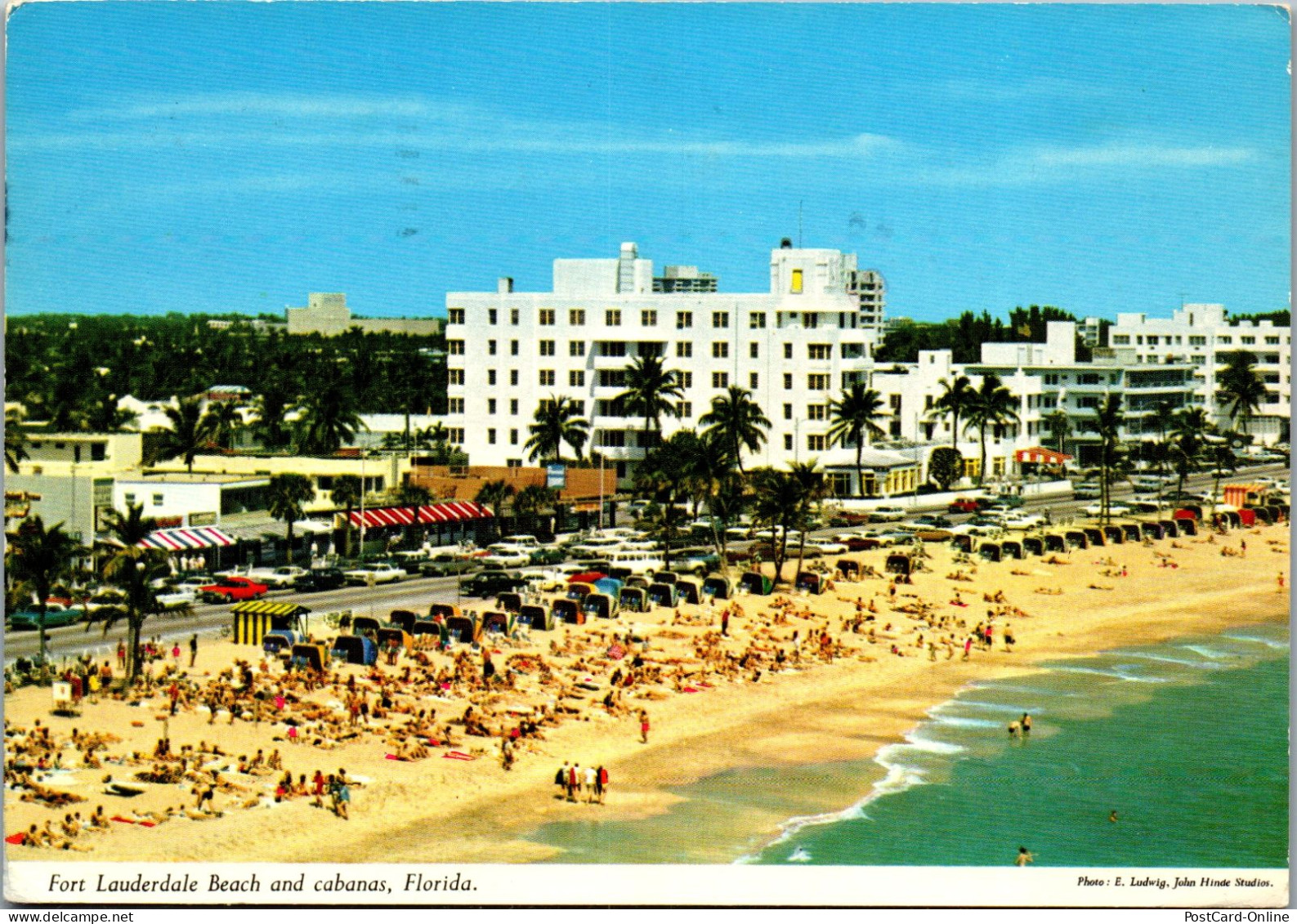 49850 - USA - Fort Lauderdale , Florida , Beach And Canabas - Gelaufen 1980 - Fort Lauderdale