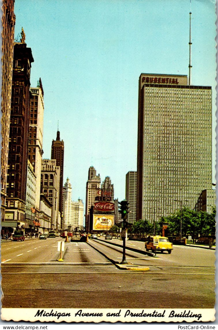 49827 - USA - Chicago , Illinois , Michigan Avenue , The Prudential Building - Gelaufen 1970 - Chicago