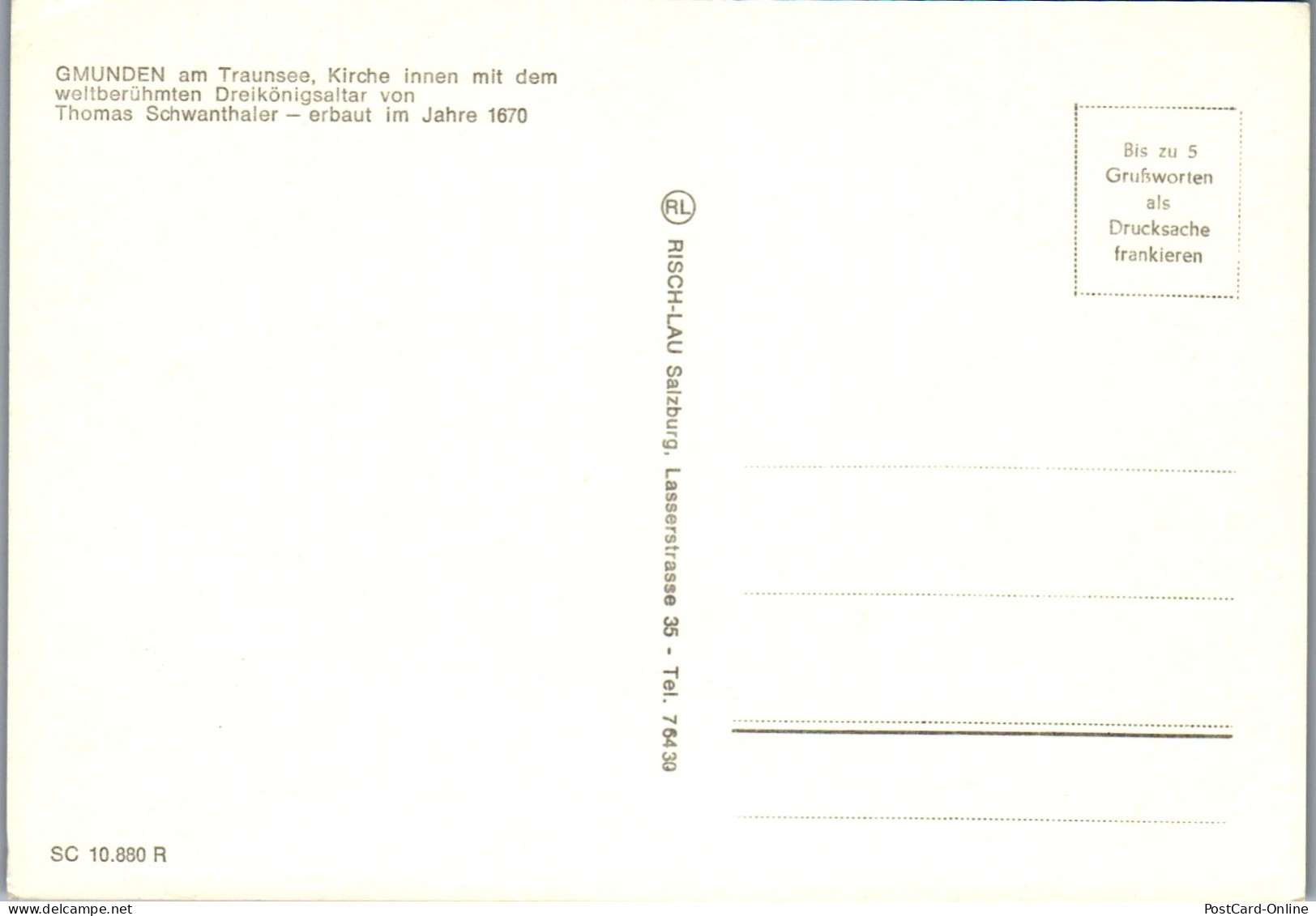 49840 - Oberösterreich - Gmunden , Am Traunsee , Kirche - Nicht Gelaufen  - Churches & Convents