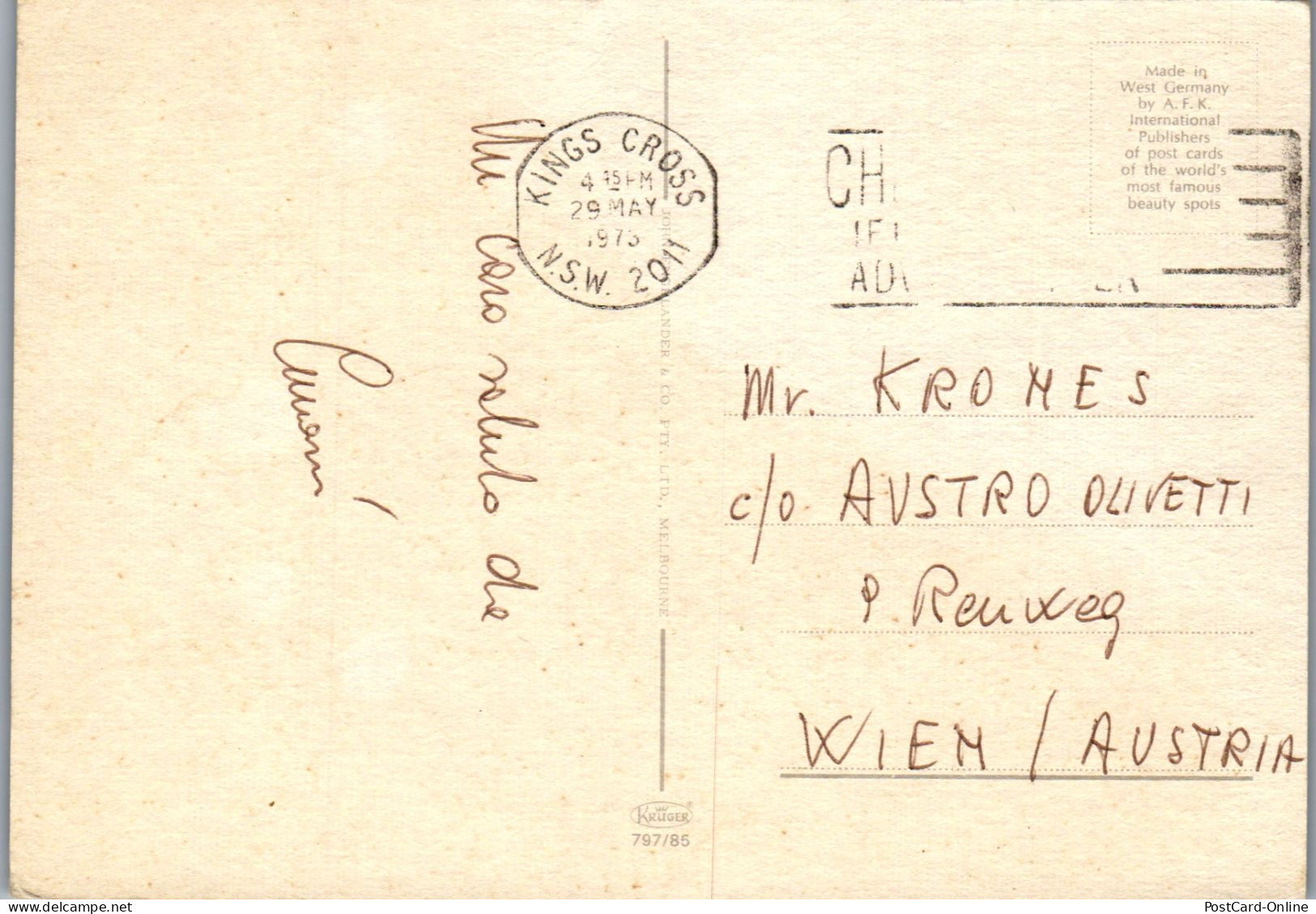 49806 - Australien - Sydney , Mehrbildkarte - Gelaufen 1973 - Sydney