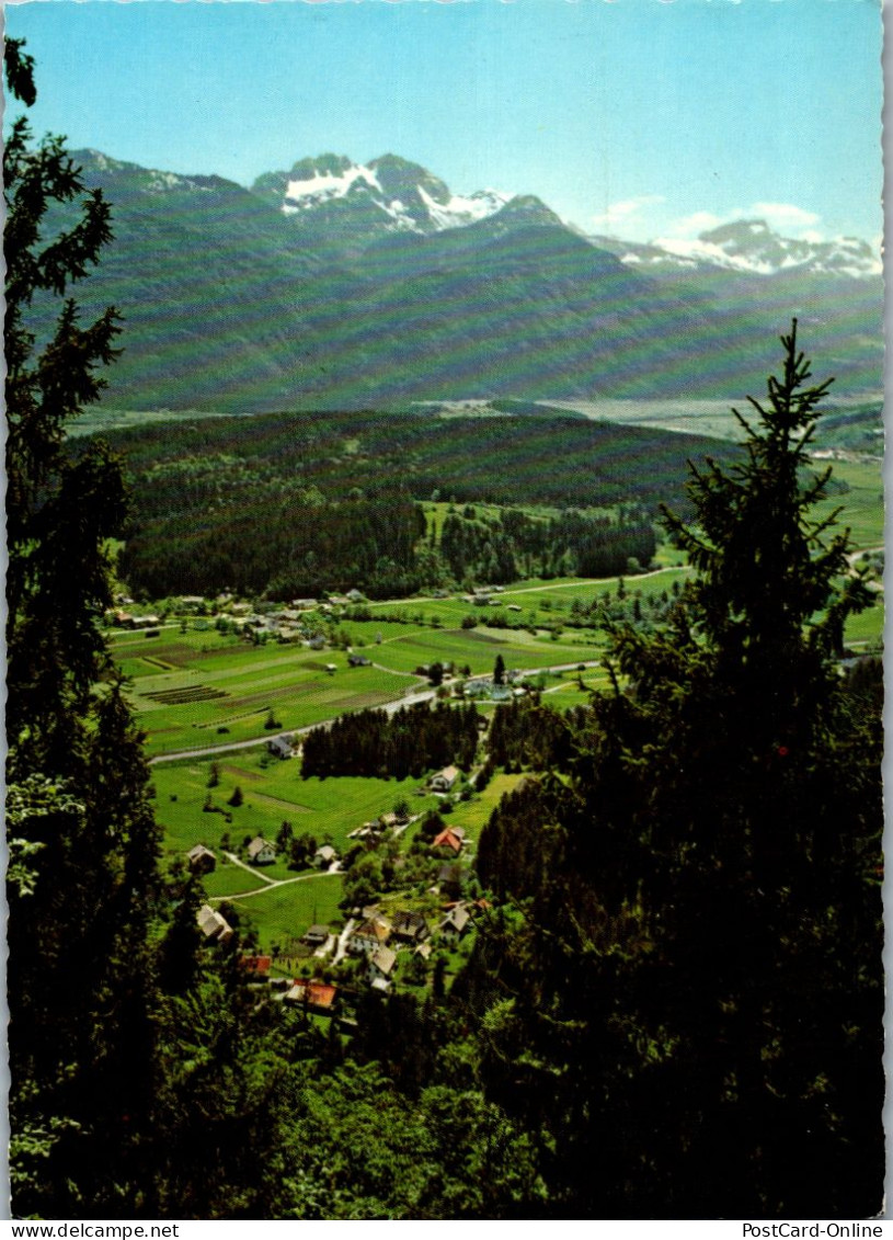 49777 - Kärnten - Untervellach , Blick Von Der Ruine Kuenberg Gegen Gartnerkofel - Gelaufen 1984 - Lesachtal