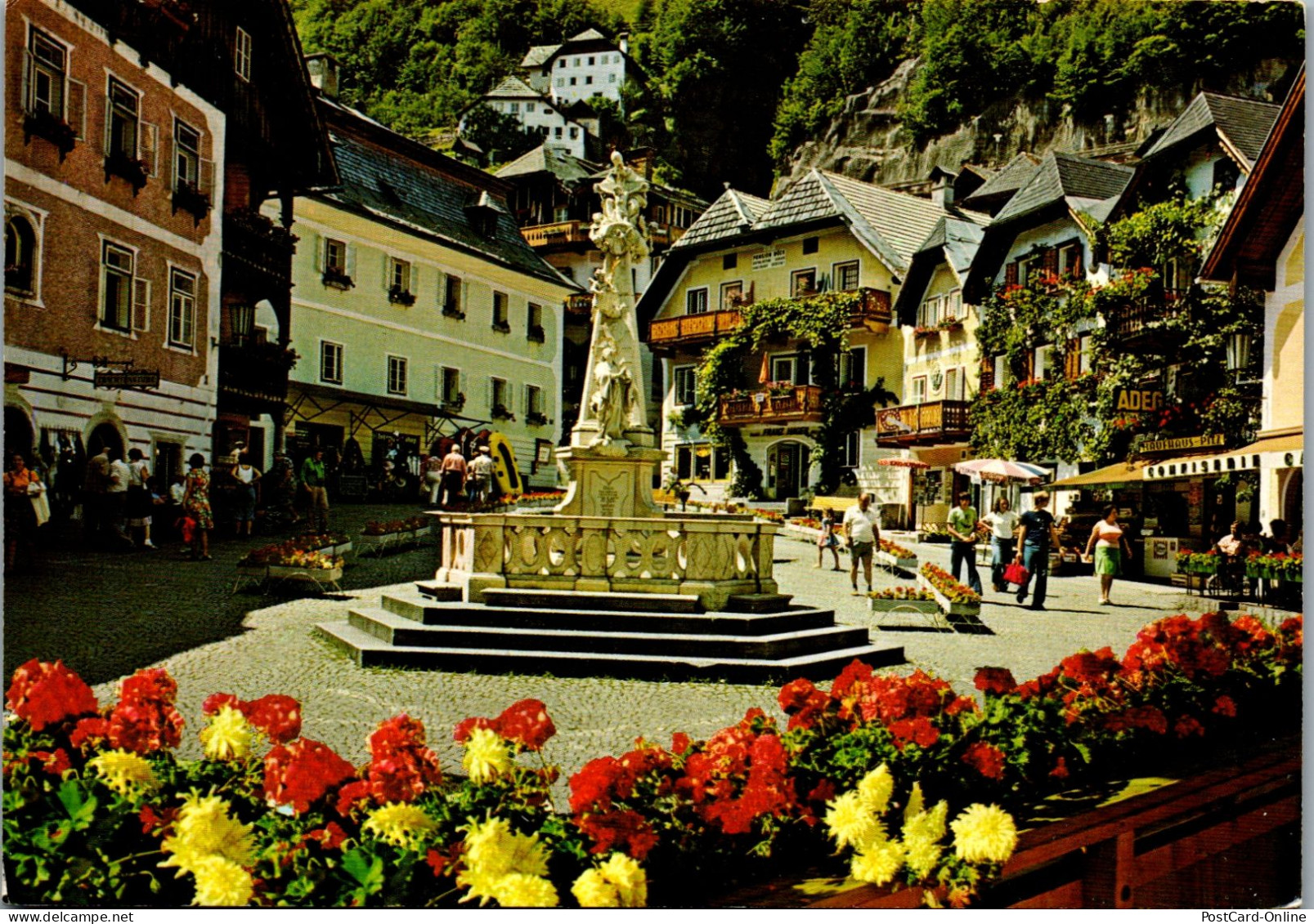 49787 - Oberösterreich - Hallstatt , Marktplatz  - Gelaufen 1982 - Hallstatt