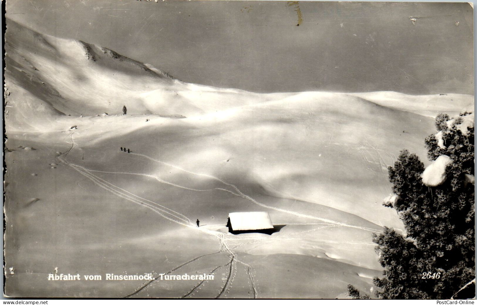 49779 - Kärnten - Turracheralm , Abfahrt Vom Rinsennock , Ski - Gelaufen 1959 - Sonstige & Ohne Zuordnung