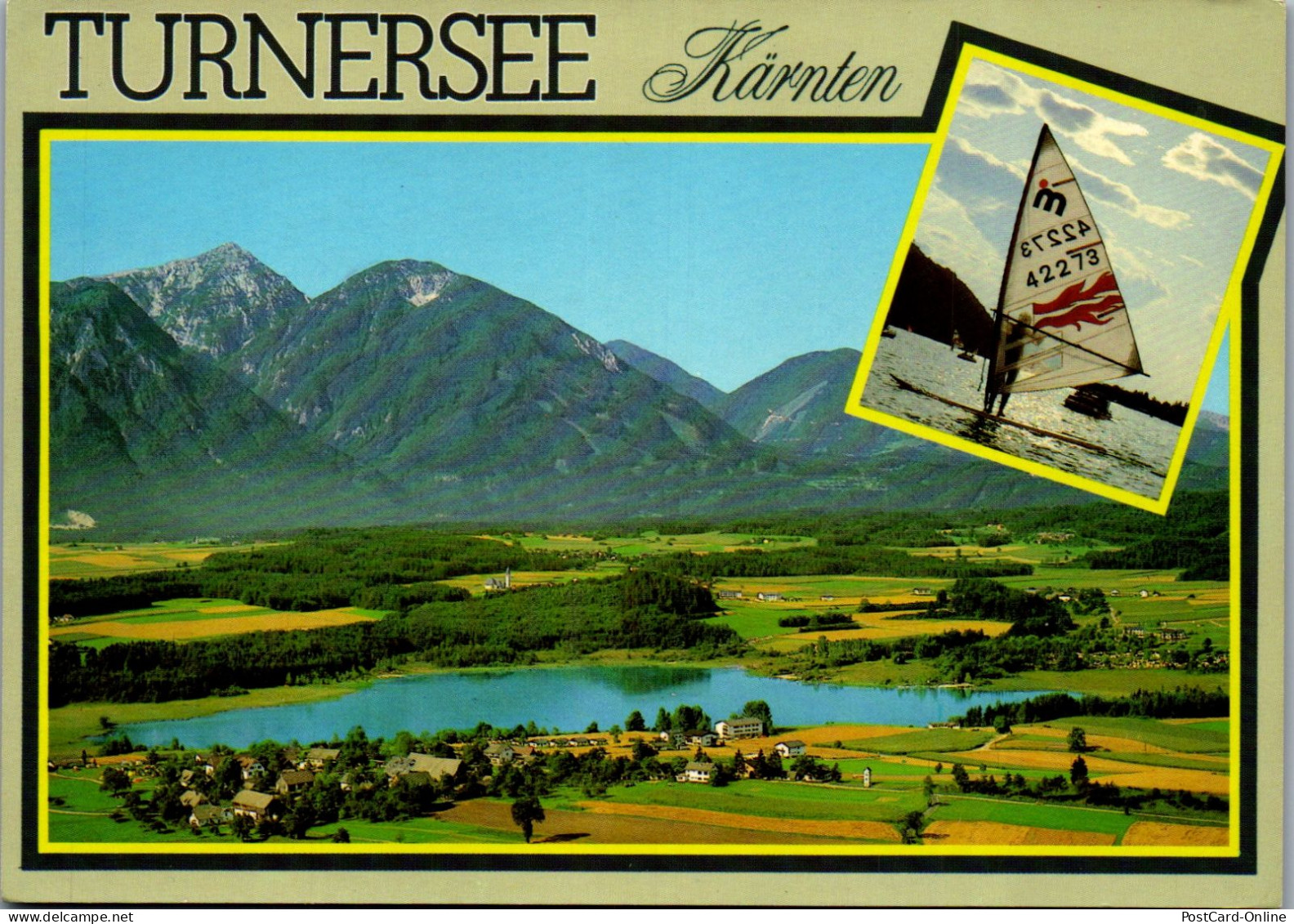 49781 - Kärnten - Turnersee , Panorama - Gelaufen 1984 - Klopeinersee-Orte