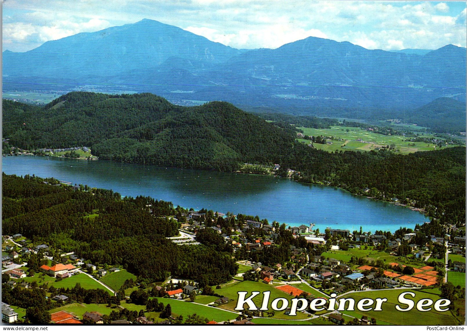 49741 - Kärnten - Klopeinersee , Panorama - Gelaufen 1992 - Klopeinersee-Orte