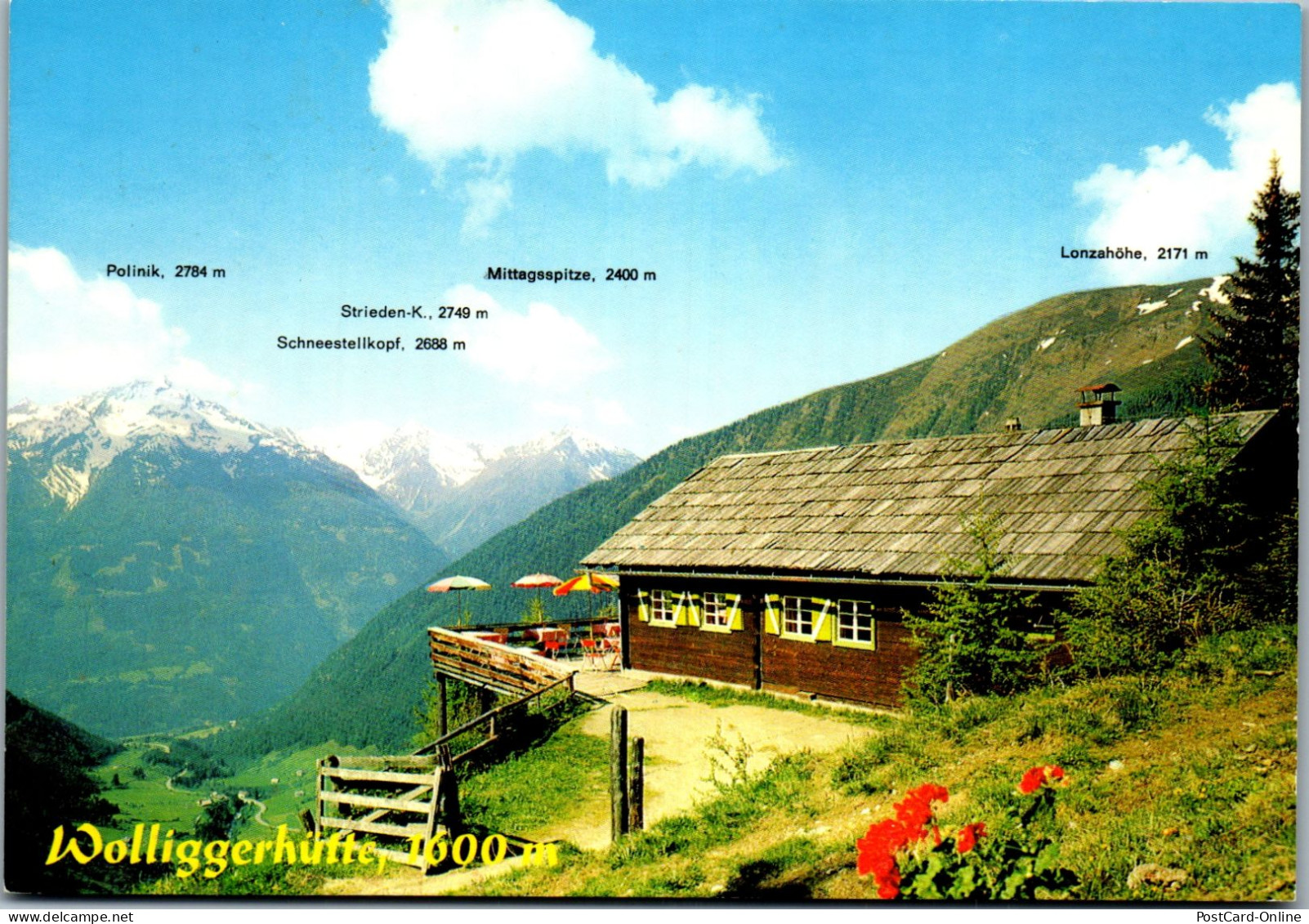 49735 - Kärnten - Mallnitz , Wolliggerhütte , Polinik , Schneestellkopf , Strieden , Lonzahöhe - Gelaufen 1990 - Mallnitz