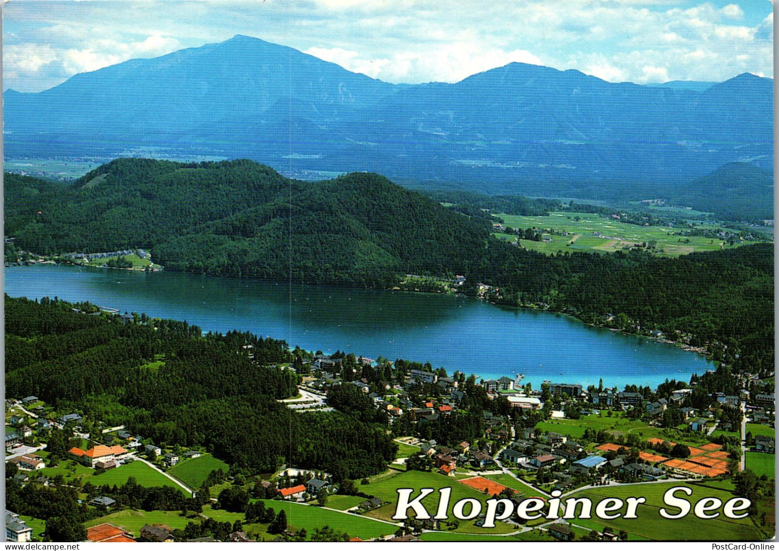 49733 - Kärnten - Klopeinersee , Panorama - Gelaufen  - Klopeinersee-Orte