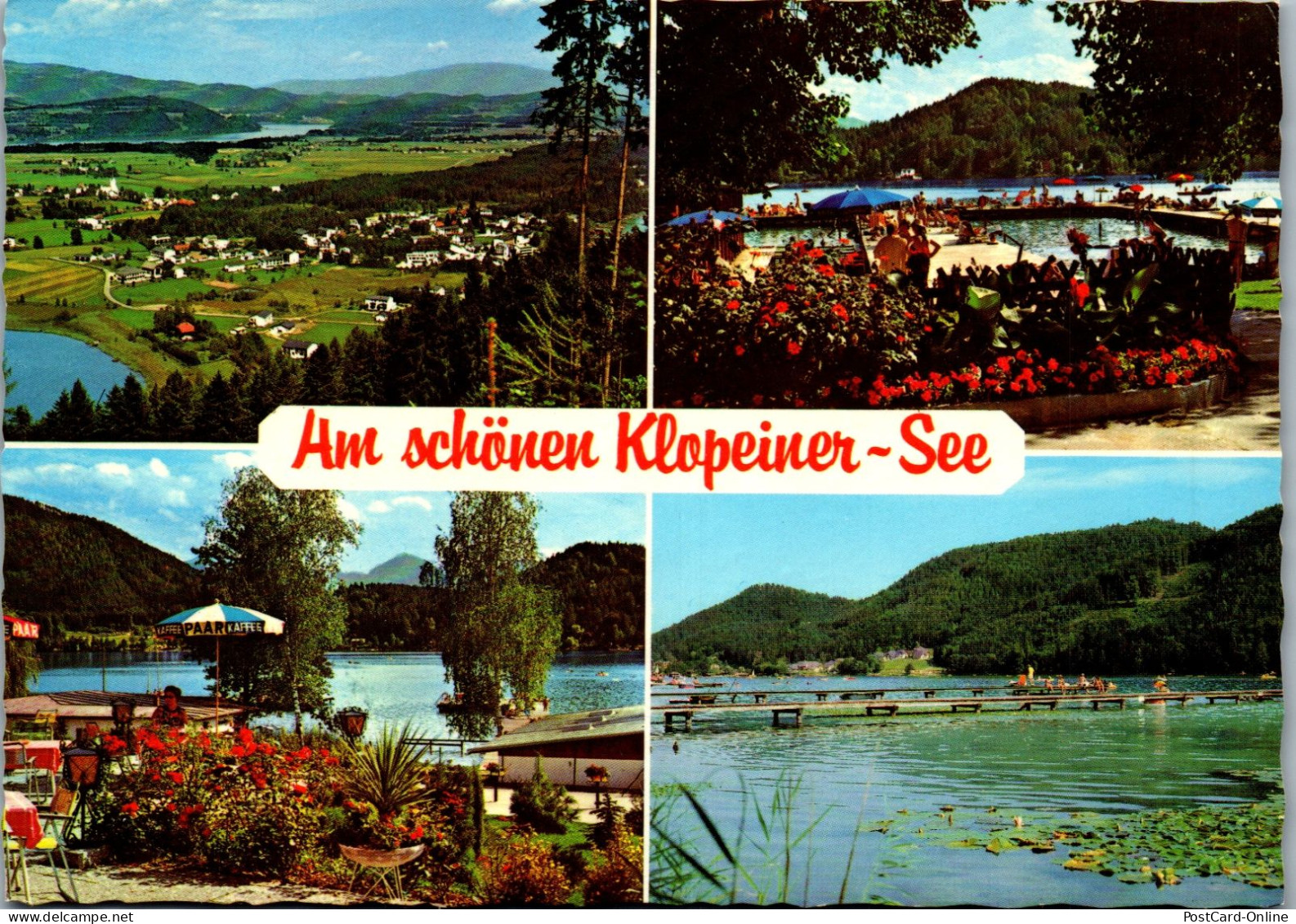 49723 - Kärnten - Klopeinersee , Seelach , Unterburg , Mehrbildkarte - Gelaufen 1983 - Klopeinersee-Orte