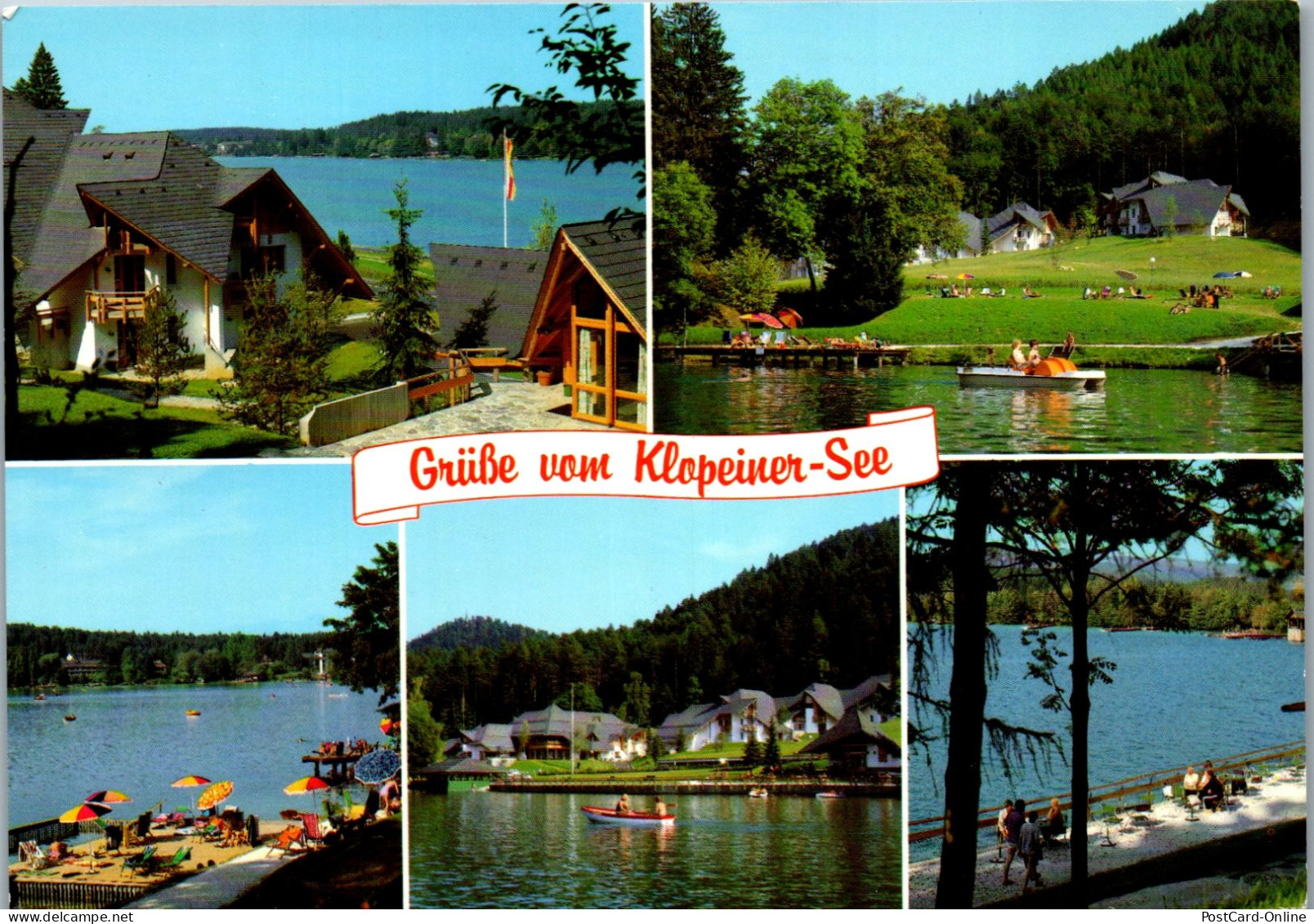 49734 - Kärnten - Klopeinersee , Erholungszentrum CA Klopein , Unterburg - Gelaufen 1991 - Klopeinersee-Orte