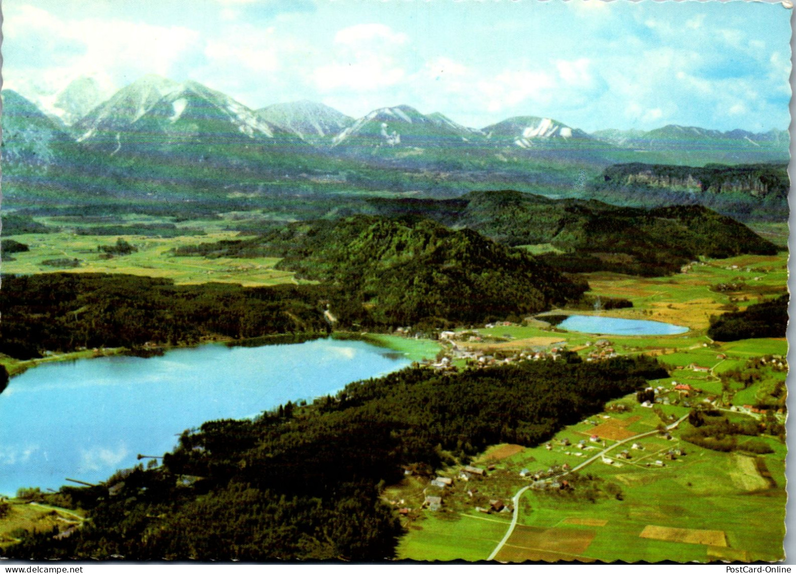 49727 - Kärnten - Klopeinersee , Kleinsee Mit Karawanken , Seelach , St. Kanzian , Klopein - Gelaufen 1982 - Klopeinersee-Orte