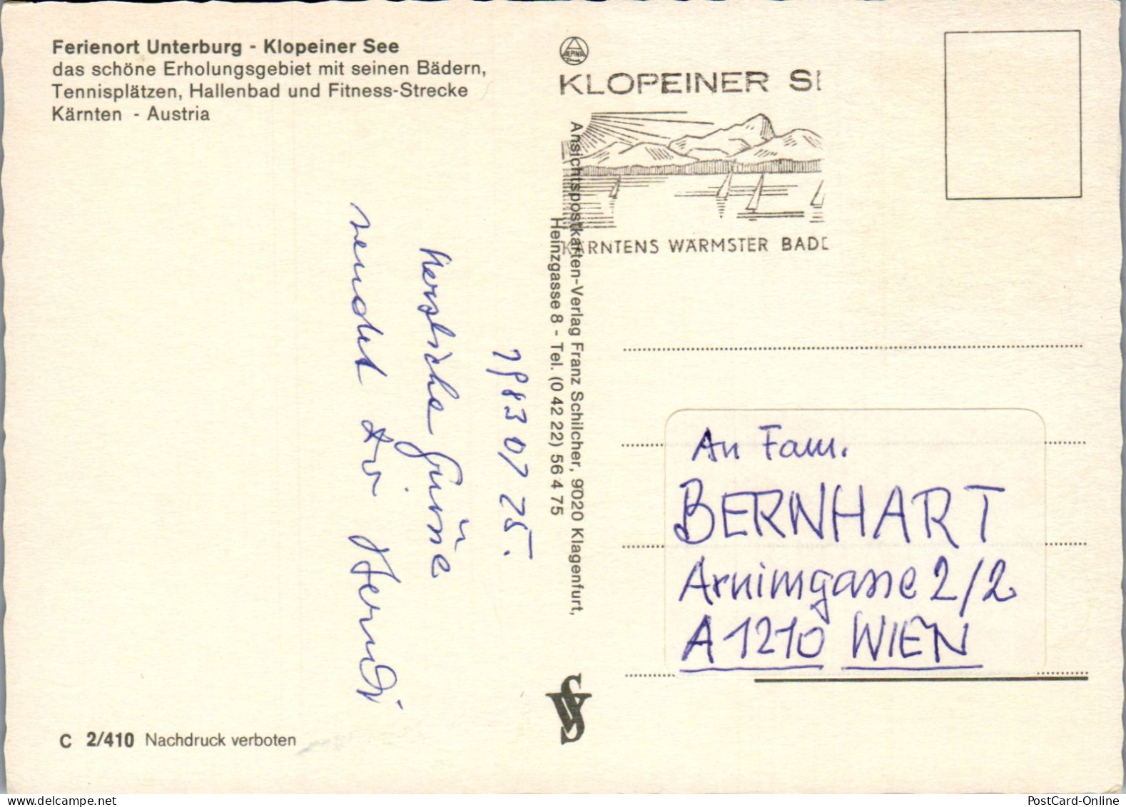 49721 - Kärnten - Klopeinersee , Mehrbildkarte - Gelaufen 1983 - Klopeinersee-Orte