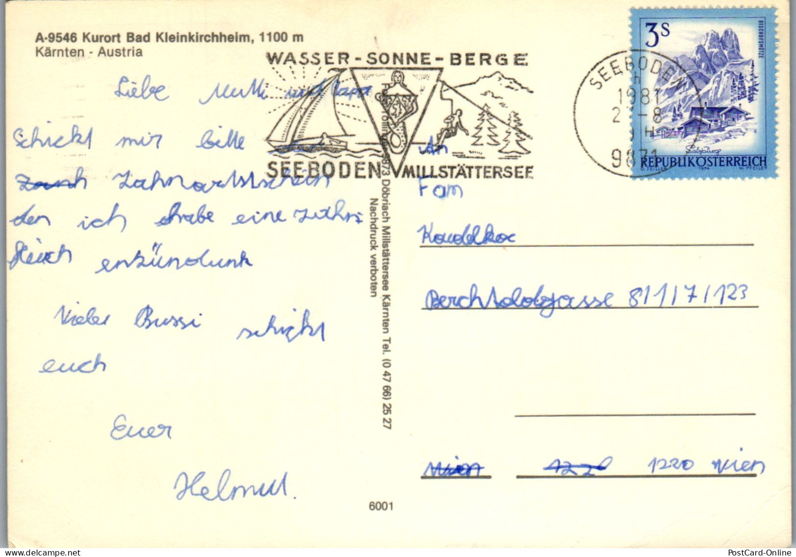 49713 - Kärnten - Bad Kleinkirchheim , Mehrbildkarte - Gelaufen 1981 - Spittal An Der Drau